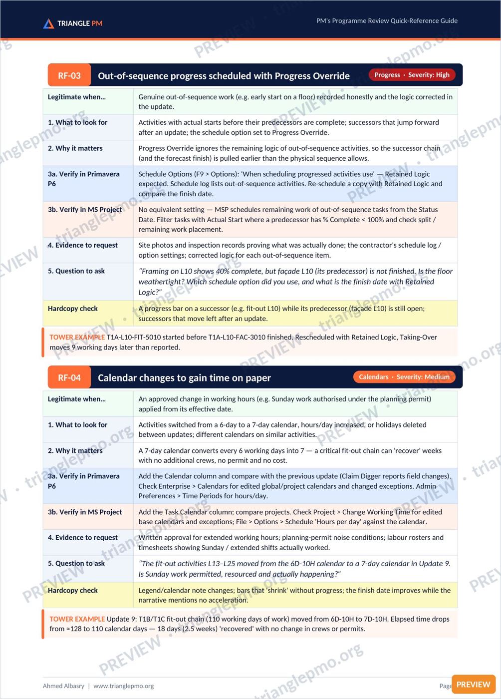 Construction Programme Review Toolkit — preview page 4