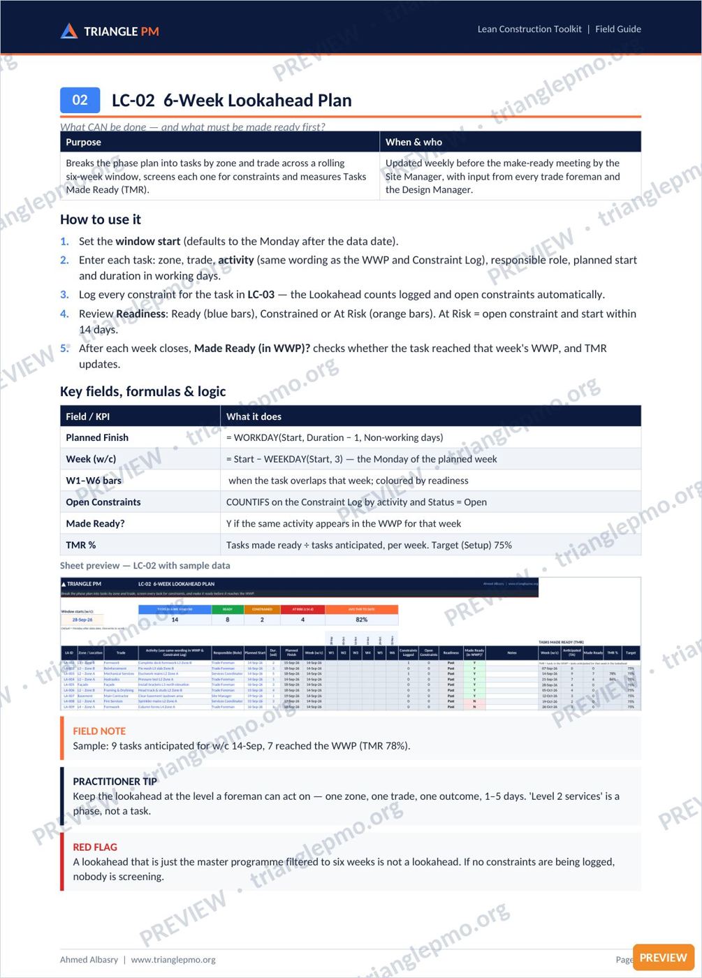 Lean Construction Toolkit — preview page 4