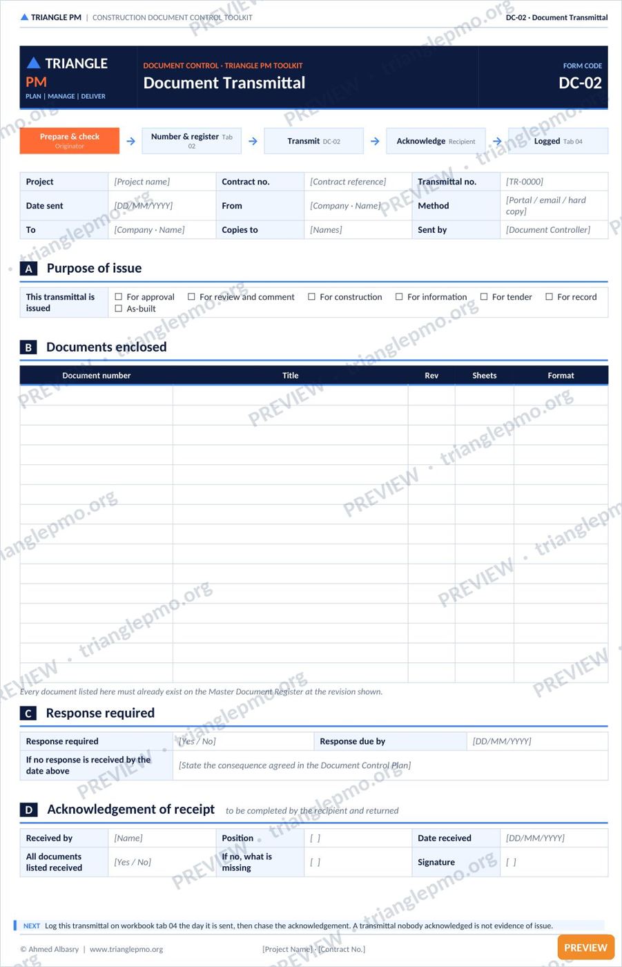 Construction Document Control Toolkit — preview page 3