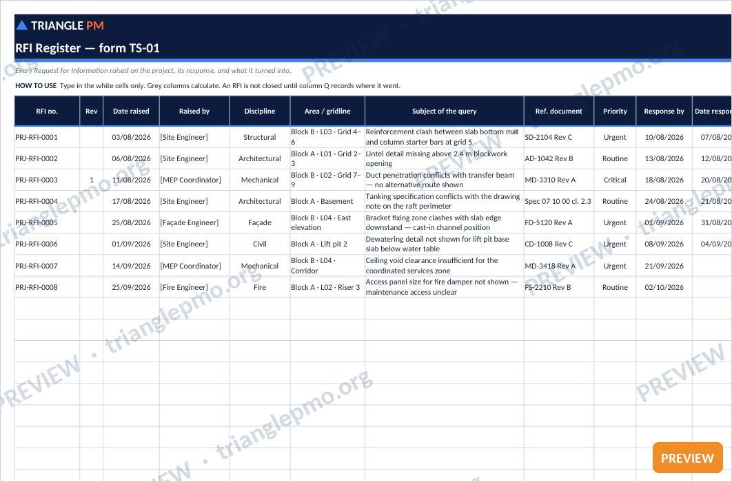 Construction Site Management Forms Toolkit — preview page 2