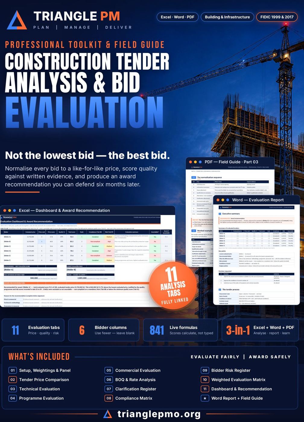 Construction Tender Analysis & Bid Evaluation Toolkit