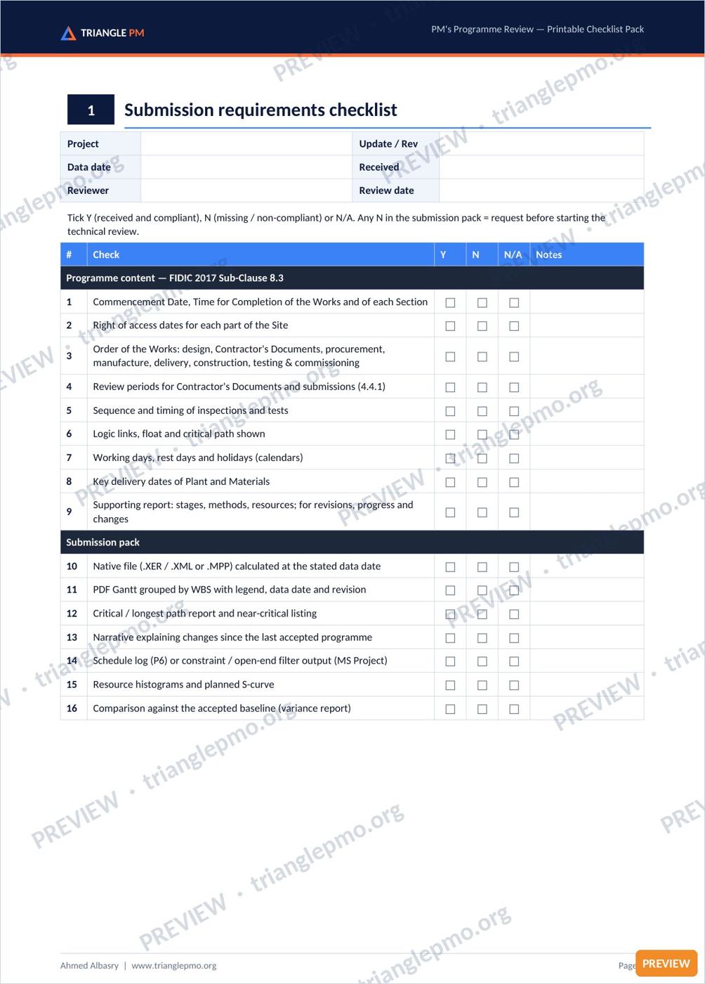Construction Programme Review Toolkit — preview page 3